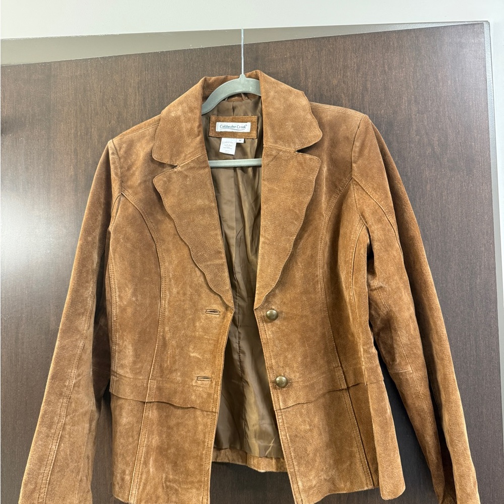 Coldwater Creek Women's Brown 100% Leather Jacket